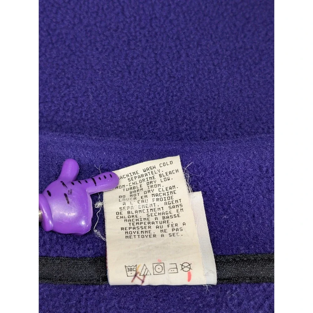 Vintage Speedo Purple Fleece Jacket Mens Small‎ Full Zip Athletic Outdoor